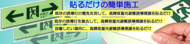 エコが地球を救う蓄光避難誘導標識