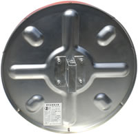 プレス加工のライトミラーの裏板写真