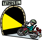 トンネルイラスト（トンネル内でも効果を発揮）