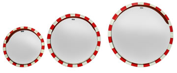 リブミラー丸型鏡面サイズ比較写真